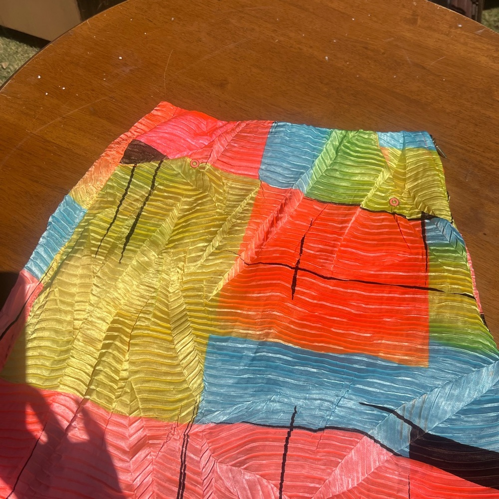 Jamie Sadock Multicolor Geometric Skirt size 4